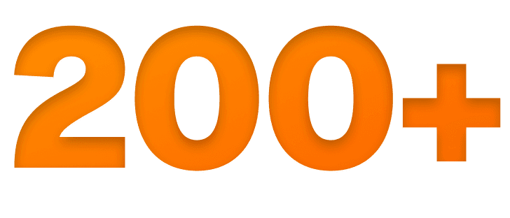 200+